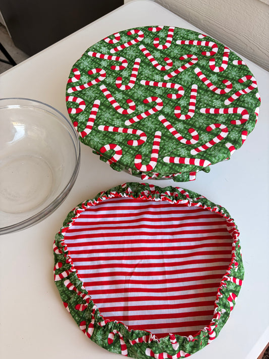 Candy Cane Stripe Baking Bowl Cover