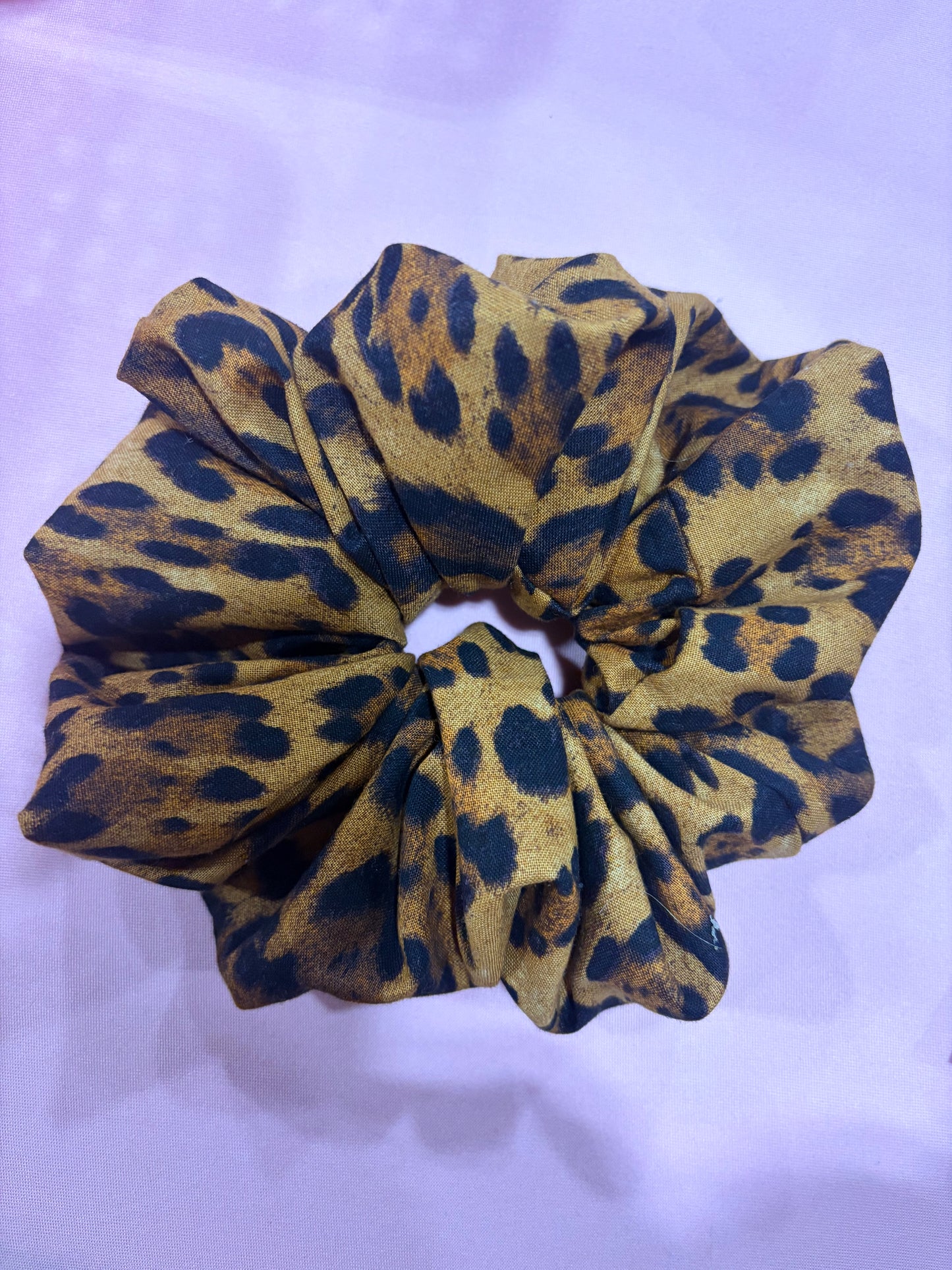 Leopard Print Jumbo Scrunchie
