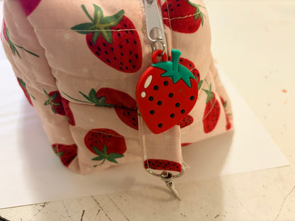 Strawberry Boxy Pouch