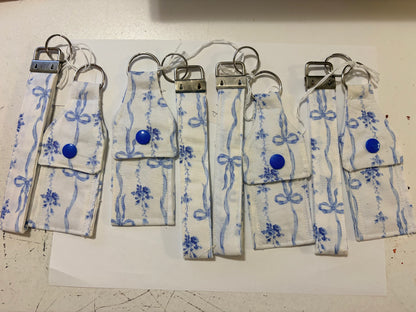 French Blue Bow lip balm and wristlet set.