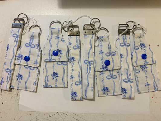 French Blue Bow lip balm and wristlet set.